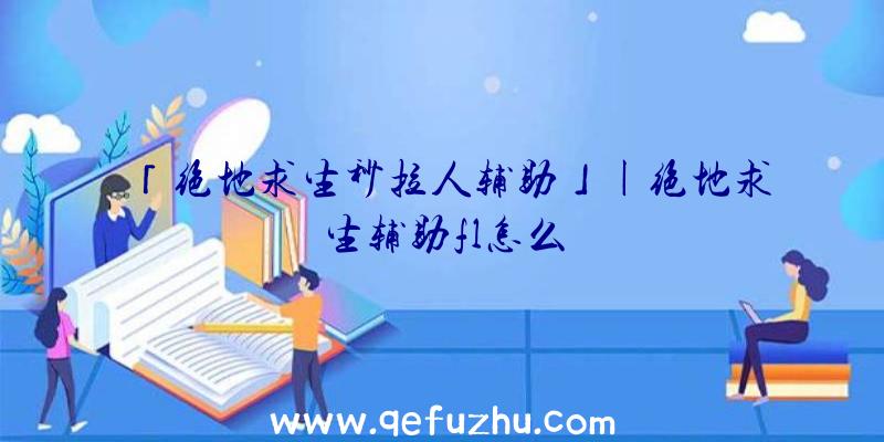 「绝地求生秒拉人辅助」|绝地求生辅助fl怎么